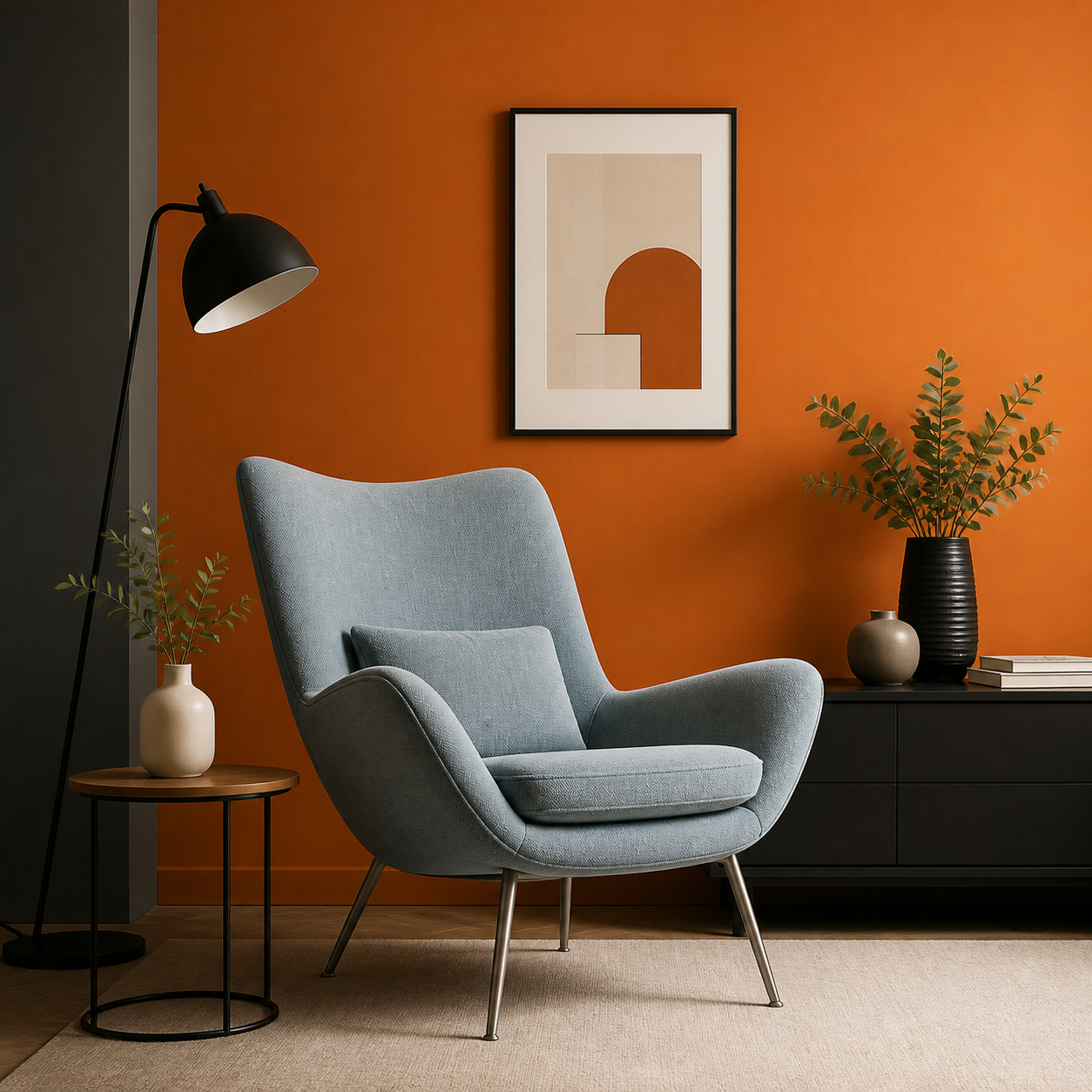 Gray decor chair detail